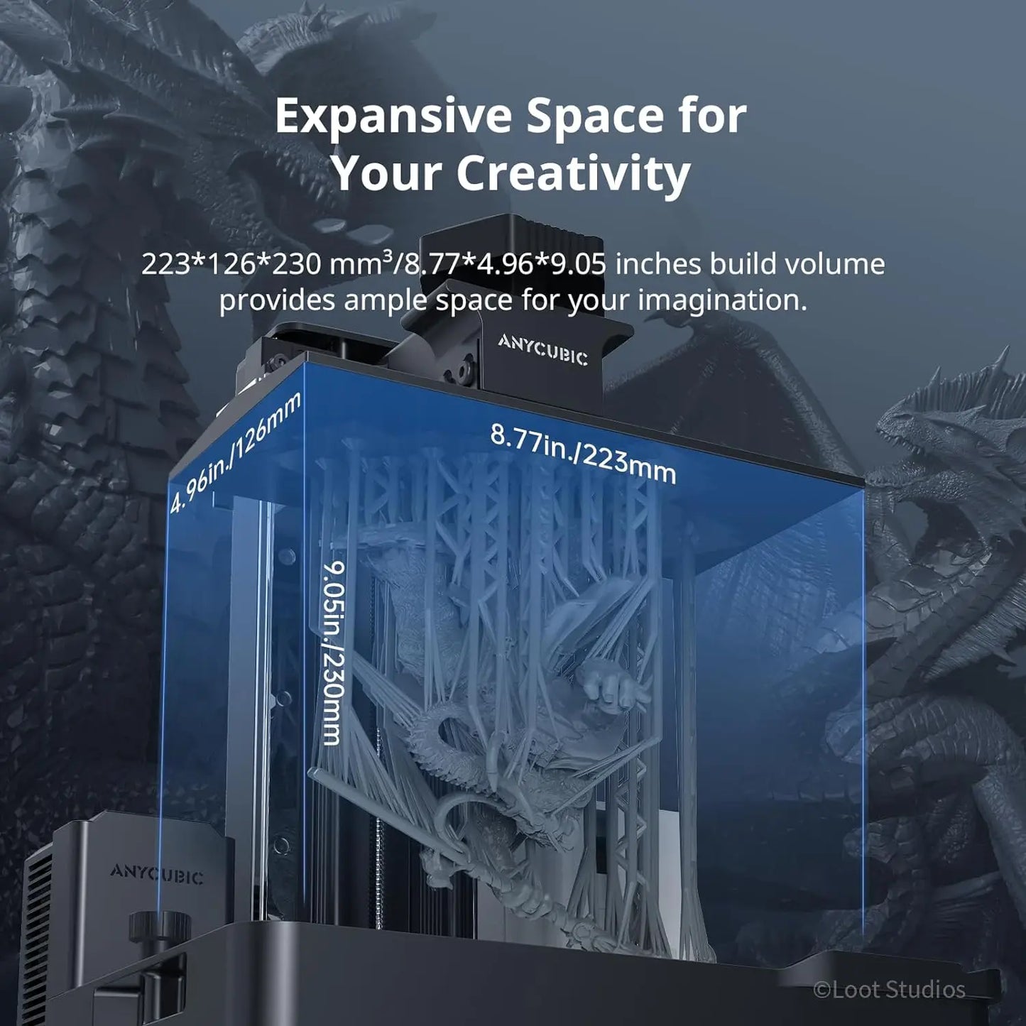 ANYCUBIC Photon Mono M7 Pro 3D Printer 10.1'' LCD Resin 14K Mono MSLA 3D Printer Speed Up to 170mm/h Printing Size 223*126*230mm