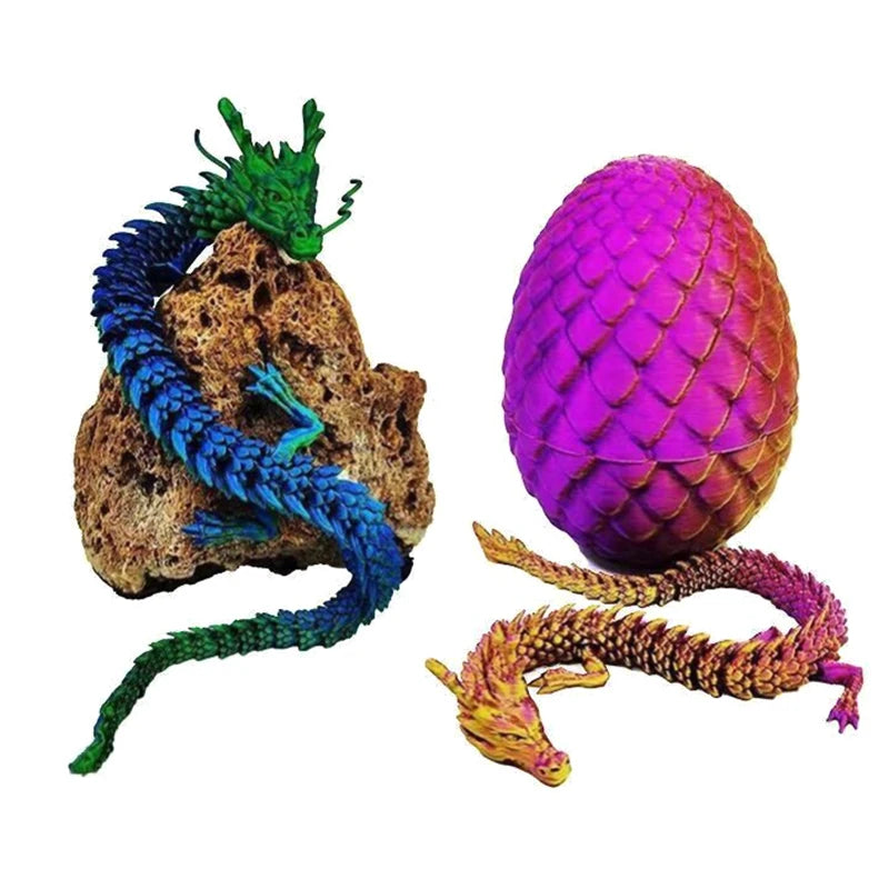 3D Printed Chinese Dragon Full Body Joints Movable Home Furnishing Decoration Ornament Worth Collecting Creative Toys