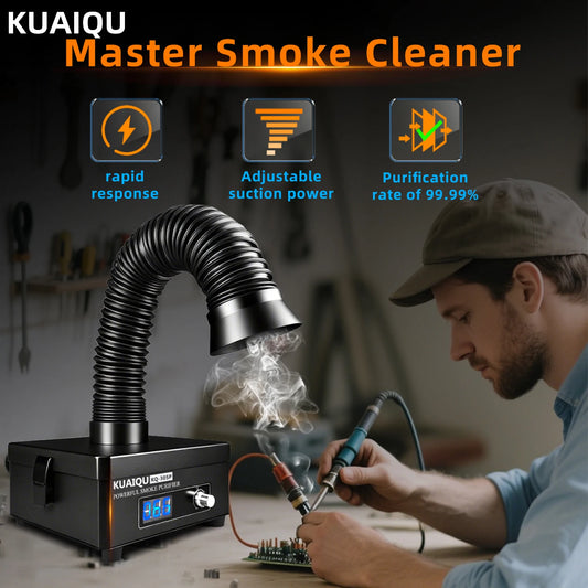 KUAIQU Digital Soldering Fume Extractor Filter Smoke Absorber Remover Activated Carbon for Laser Engraver 3D Printer Low Noise