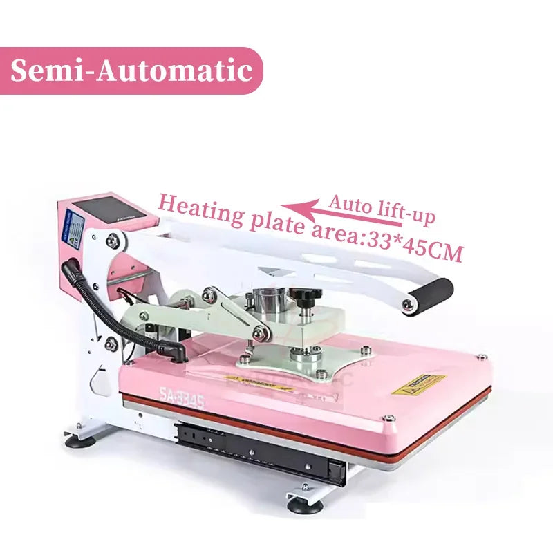 Heating Transfer Press Printing Machine T-Shirt Hot Stamping Printer for Clothes Design Artwork Digital 380x380MM 330x450MM Tool