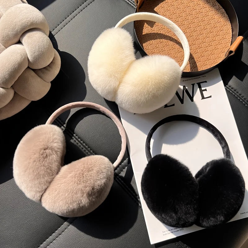 Outdoor warm plush earmuffs/Ideal Christmas gifts/Cycling earmuffs/Anti freezing ear caps/Winter ear protectors/Folding earmuffs Elk-Valley 3D