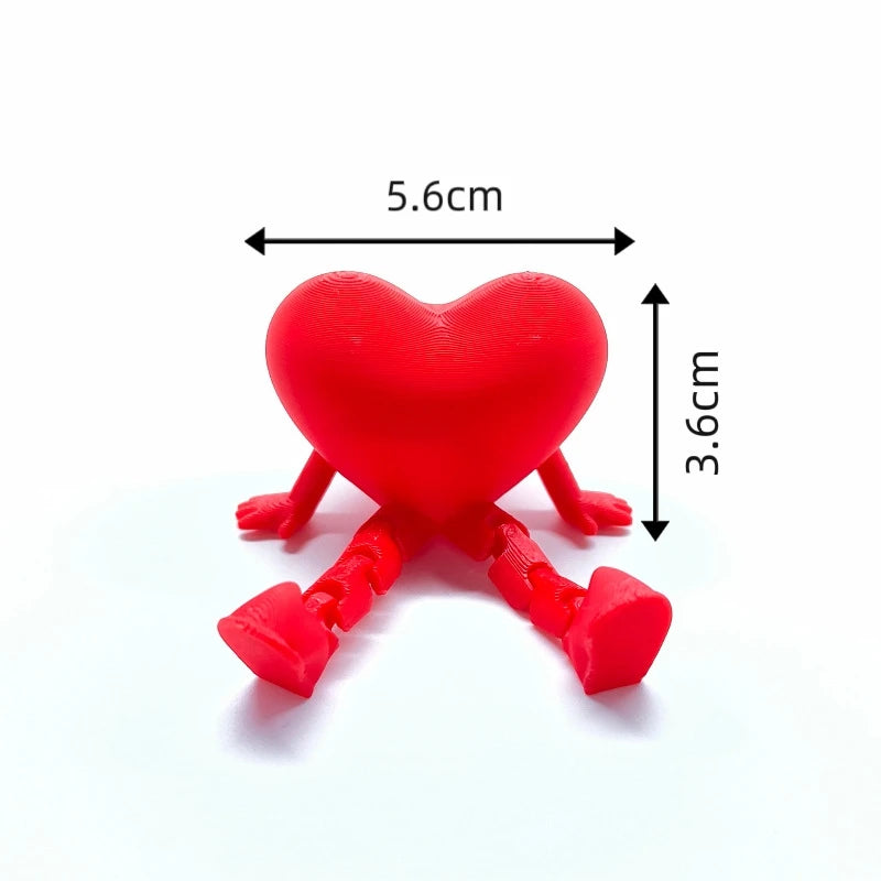 3D Printed Heart Ornament Wedding Party Decoration Valentine's Day Desk Accessiories Wedding New Year 3D Printed Decorations Elk-Valley 3D