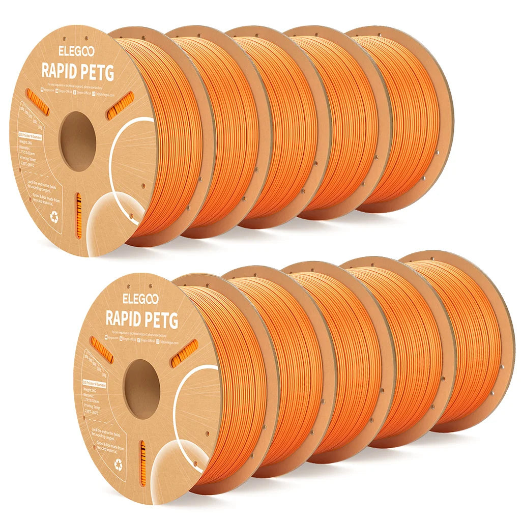ELEGOO Rapid PETG Filament 1.75mm 1KG,High Speed 30-600mm/s 3D Printer Filament 1kg Fits for Most FDM 3D Printers Elk-Valley 3D