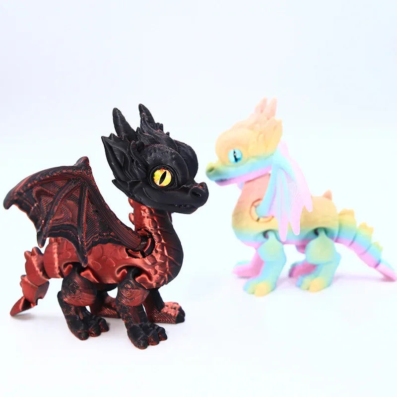 3d Printed Dragon Articulated Demon Dragons Dragon Fidget Dragons Toy Desktop Ornaments Simulation Model Figurines Statue Gifts Elk-Valley 3D