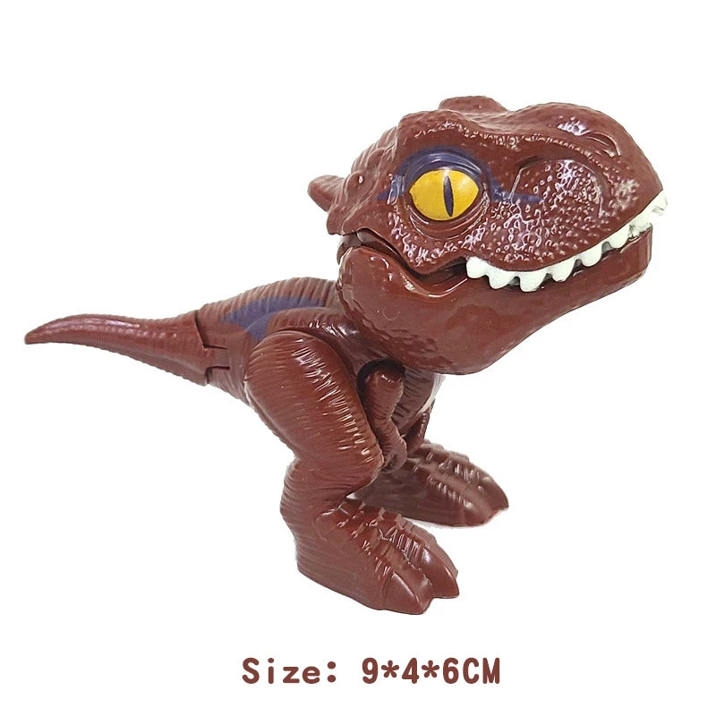 NEW 2024 Bite Hand Jurassic Dinosaur Toys Park Gifts Simulation Animal Rex Raptor Model Souvenir Birthday Elk-Valley 3D