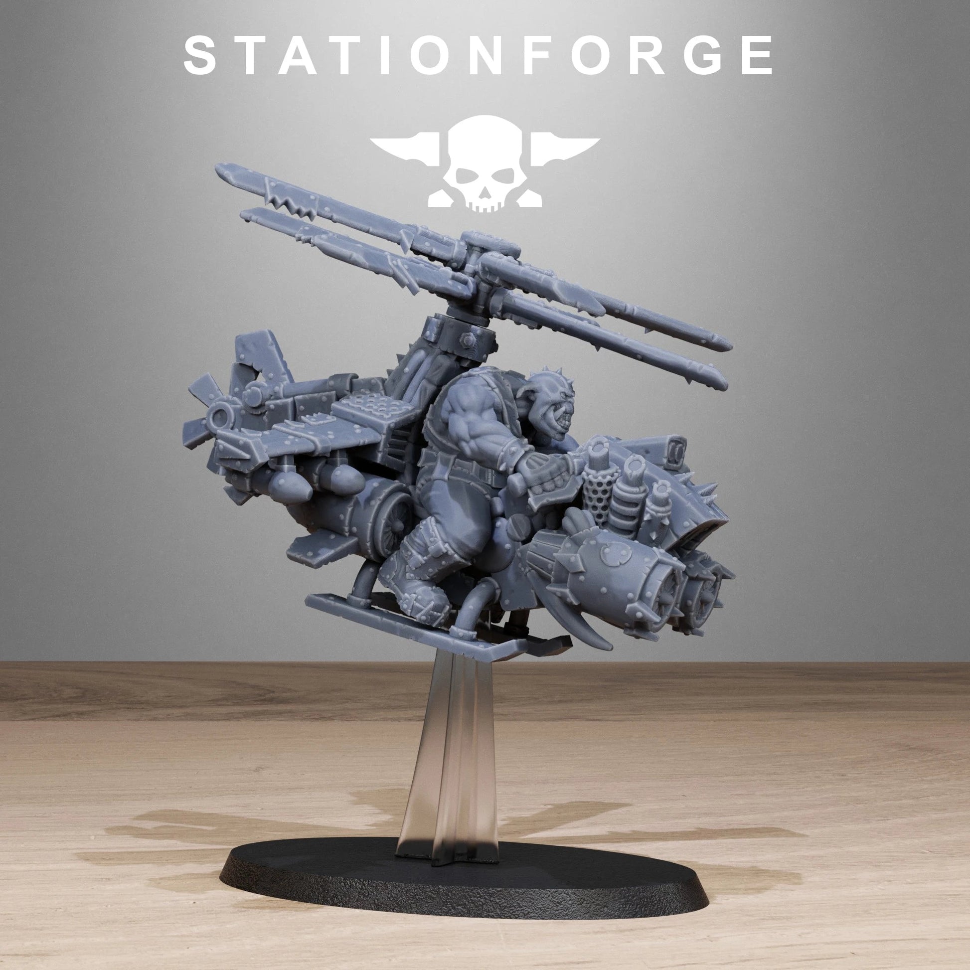 40k Compatible Paintable Miniature-Orc Deffkoptas-ABS resin material-Tabletop Wargame Accessories-Collectibles and Ornaments Elk-Valley 3D