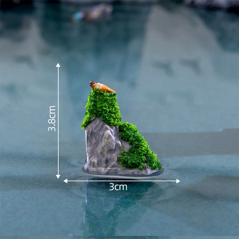Miniature Archway Statue Ancient Building Model Japanese Garden Decor Fish Tank Decor Memorial Gate Mini Aquarium Decorations Elk-Valley 3D