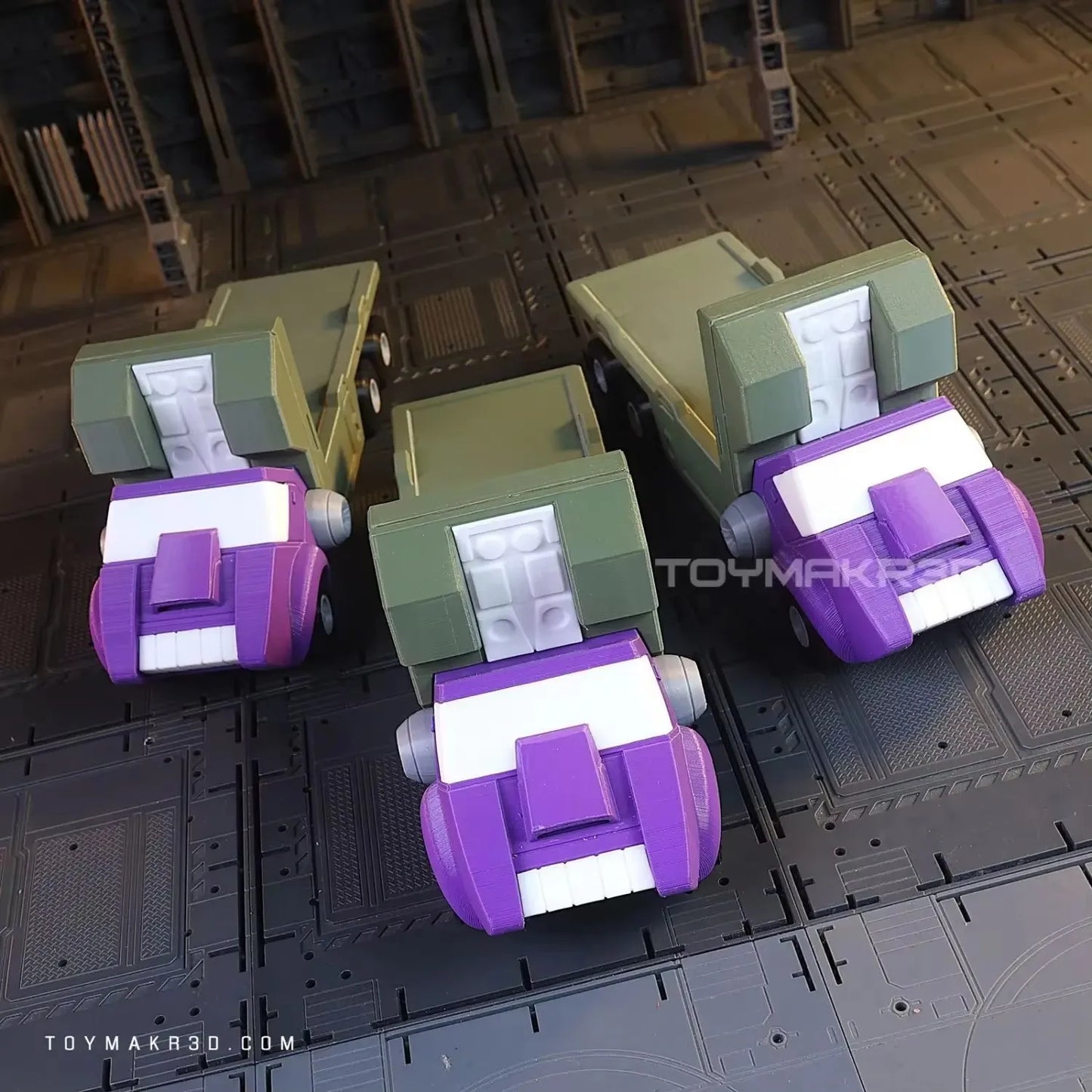 3D Printed Autobot Transport Drone Truck Mode Movable Model Toy