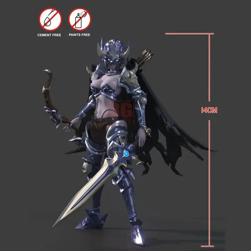 inventory Border Model 1/12 Hell Knight Death Knight Hill Machine Mother Joint Mobile Assembly Model Children'S Toy Gift Elk-Valley 3D