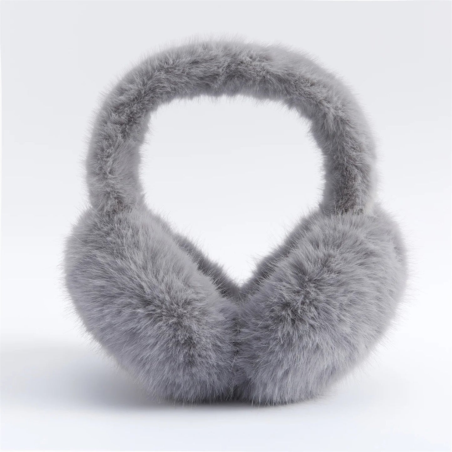 Anjj High Quality Earmuffs Faux Rabbit Fur Hang Ear Cover Warm Winter Ear Muffs Fur Earmuffs Unisex Adult Ear Warmer Fold Elk-Valley 3D