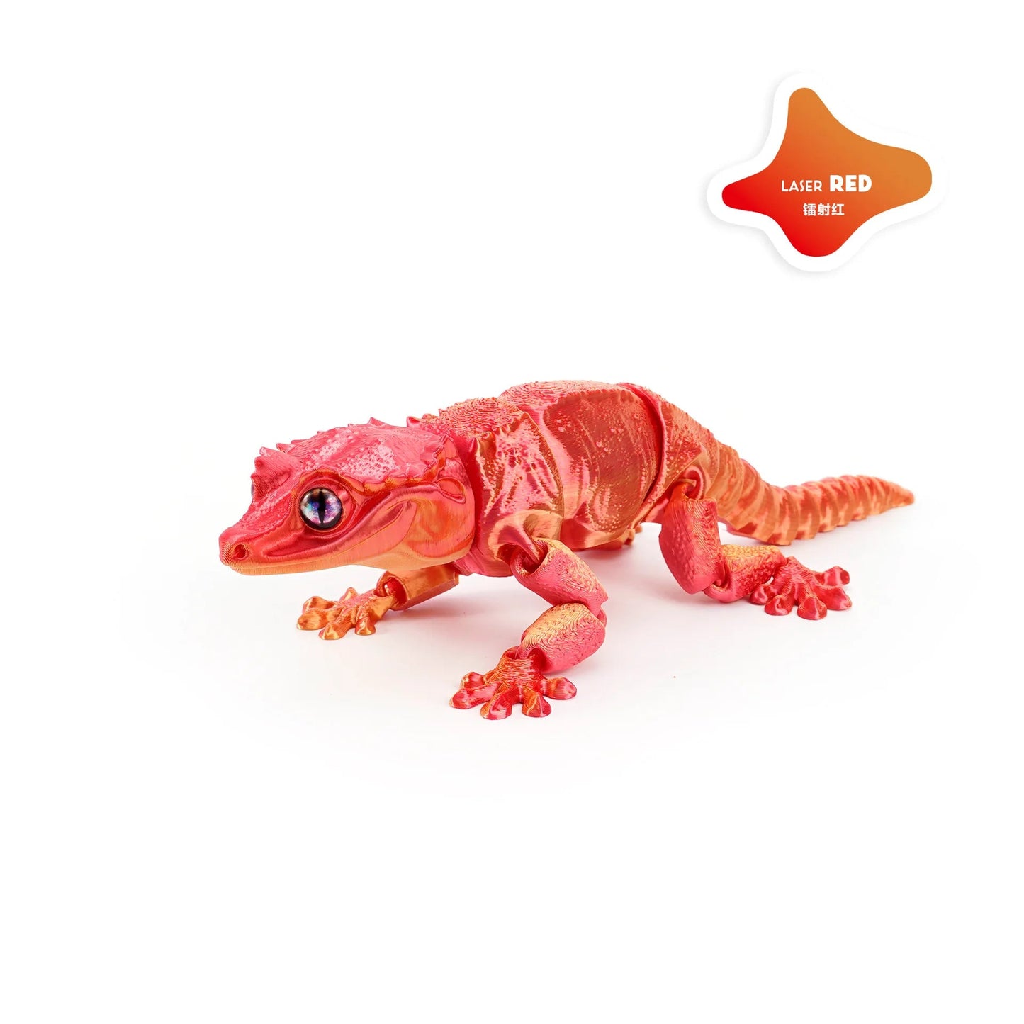 3D Printing Creative Phoenix headed Lizard Animal Ornament Cute Cute Pet Lizard Movable Integrated Joint Animal Miniatures Elk-Valley 3D