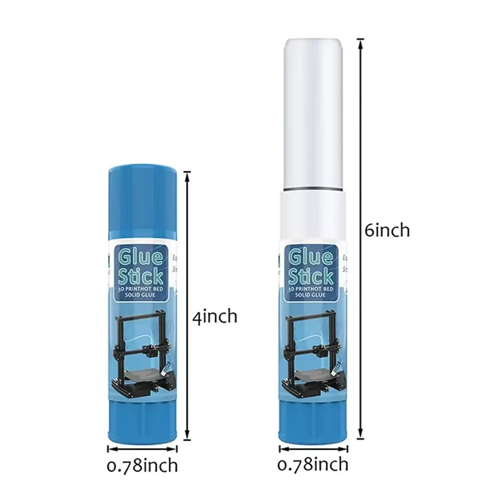 3D Printer Glue Stick PVP Non-Toxic Solid Adhesive for Hot Bed Print Filament PLA ABS PETG TPU Easy Clean Strong Special Glue Elk-Valley 3D