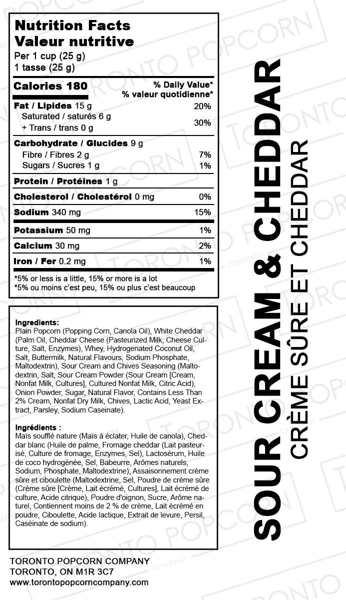 Sour Cream & Cheddar Popcorn