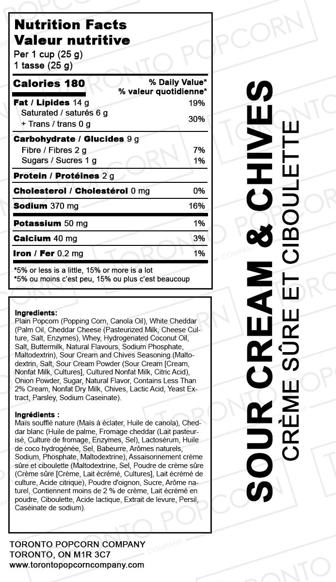 Sour Cream & Chives Popcorn