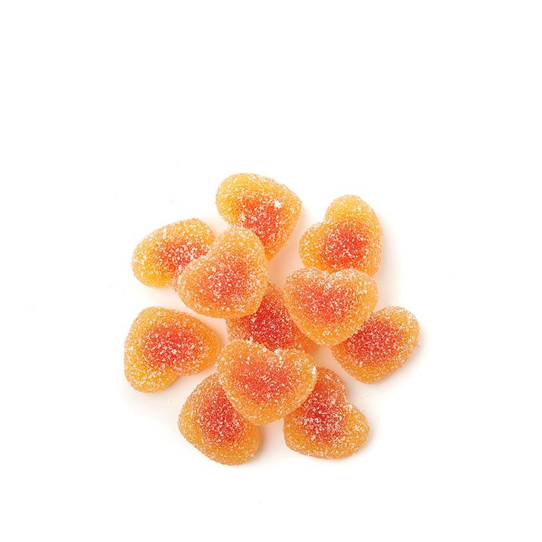 Sour Peach Hearts SQUISH Candies Canada