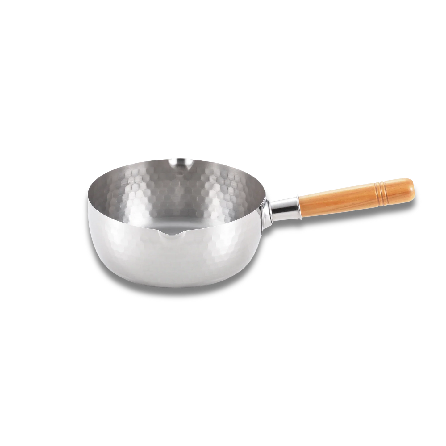 Yoshikawa Yukihira Saucepan 20 cm Stainless Steel  | 2.1 L with Wooden Handle Ginza Steel