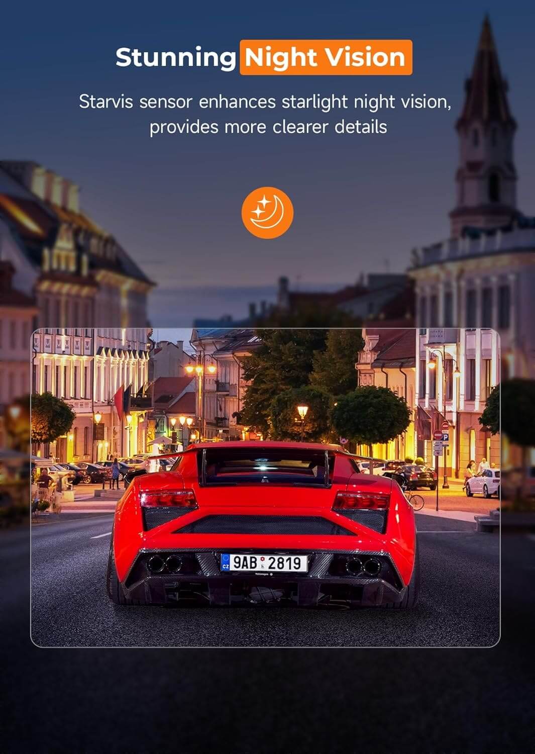 LDAS A20 Dash Cam WiFi , 2.5K Car Camera, Dashcams with App, Night Vision, G-Sensor, Loop Recording, 24H Parking Mode, Free 128G SD Card, Support 256GB Max (Black) LDAS ELECTRONICS