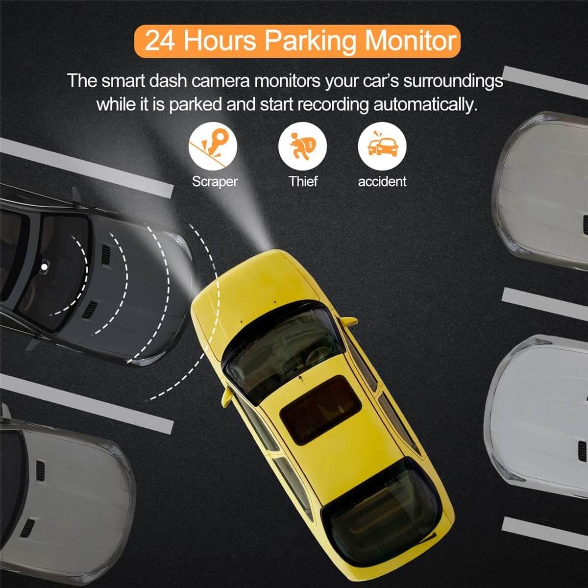 LDAS Dash Cam for Cars Front and Rear and SD Card Included LDAS ELECTRONICS