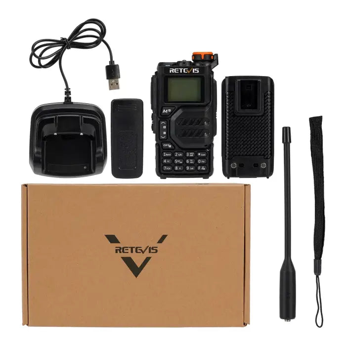 Retevis RA79 (UV-K5) Multiband Ham Radio with Scanner & Frequency Counter Fleetwood Digital