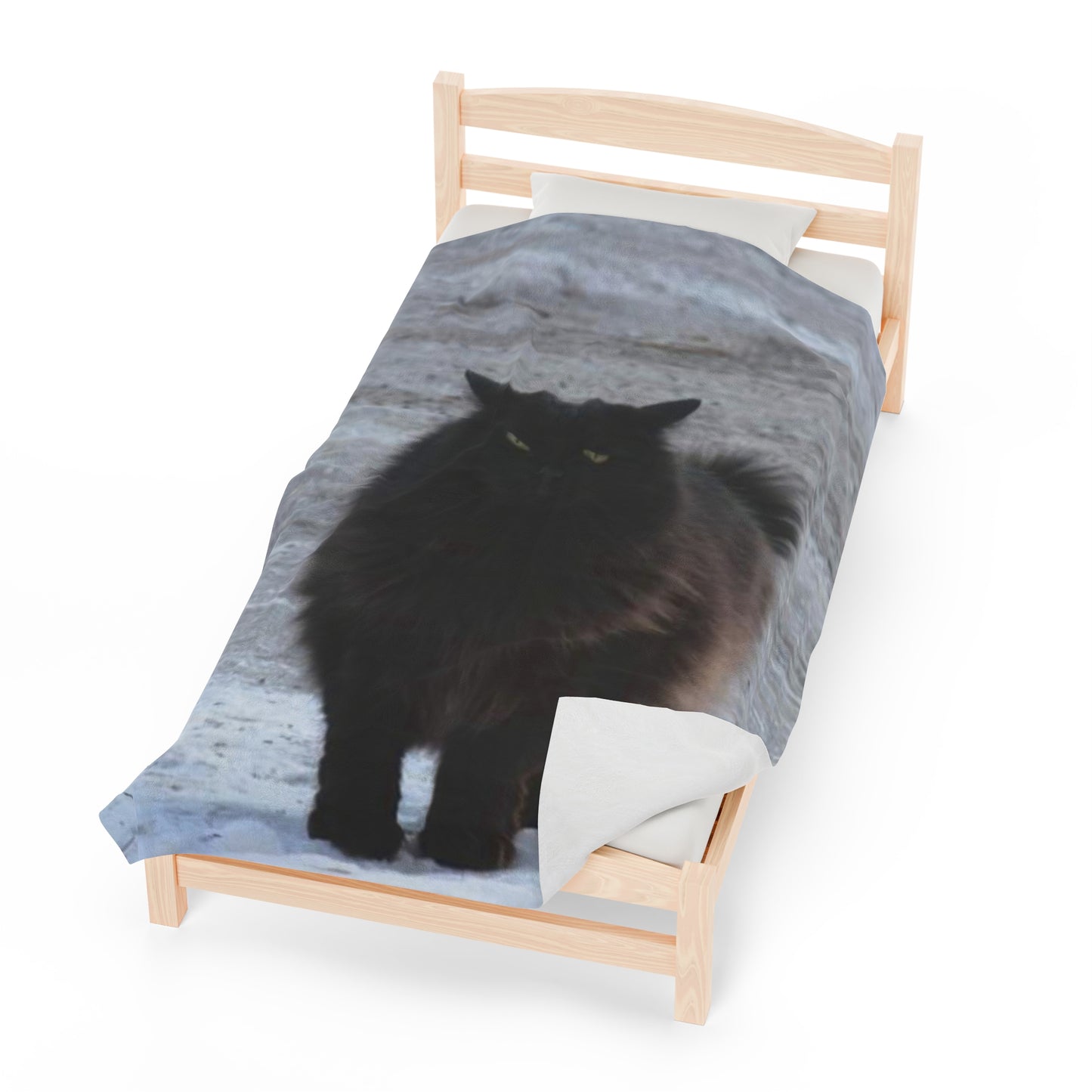 Shadow Kat Velveteen Plush Blanket