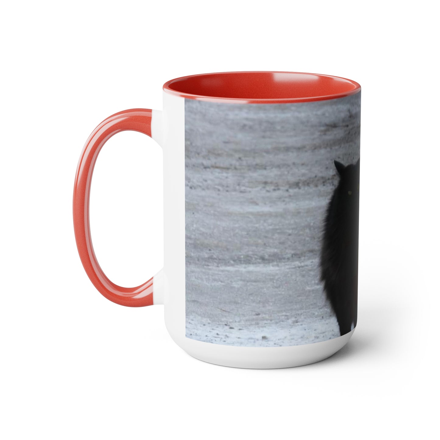 Shadow Kat Two-Tone Coffee Mugs, 15oz