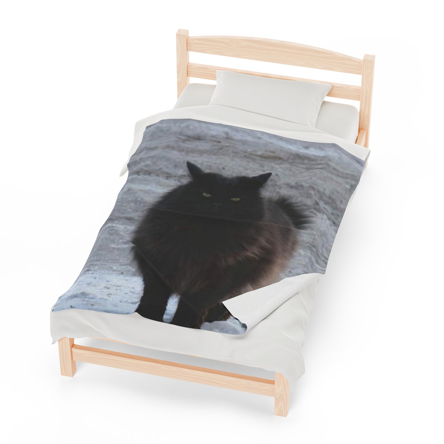 Shadow Kat Velveteen Plush Blanket