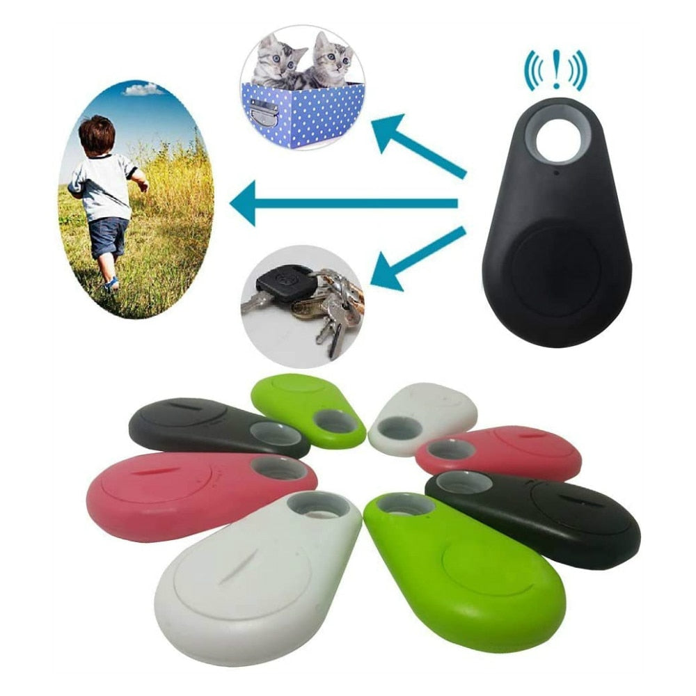 Pets Smart Mini GPS Tracker Anti-Lost Waterproof with Bluetooth for Pet Dog Cat Keys Bag Kids Trackers Finder Equipment