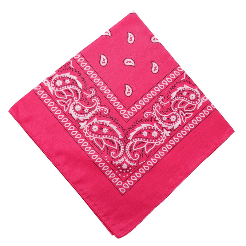 New Bohemian Print Bandana Hair Bands for Women Girls Square Scarf Turban Multifunctional Headband Hair Accessories Headwear