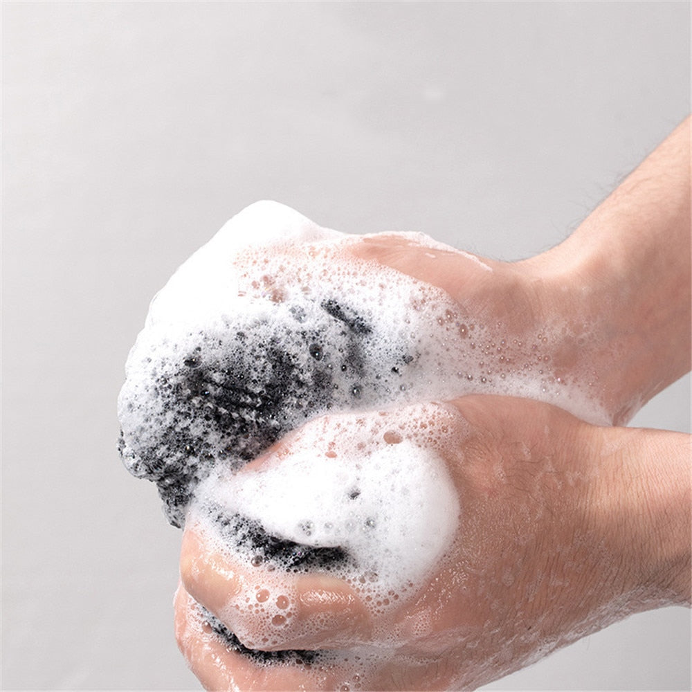 Men Bath Shower Towel Long Strip Back Scrub Rubbing Rub Sponge Washer Gray Dead Skin Remove Tool Friendly Artifact Home Gadgets