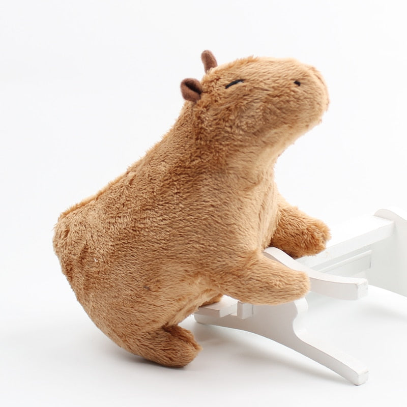 Simulation Capybara Stuffed Animals Plush Toy Soft Dolls Real Life Capybara Dolls Kids Toys Peluche Juguetes Christmas Gift 18cm