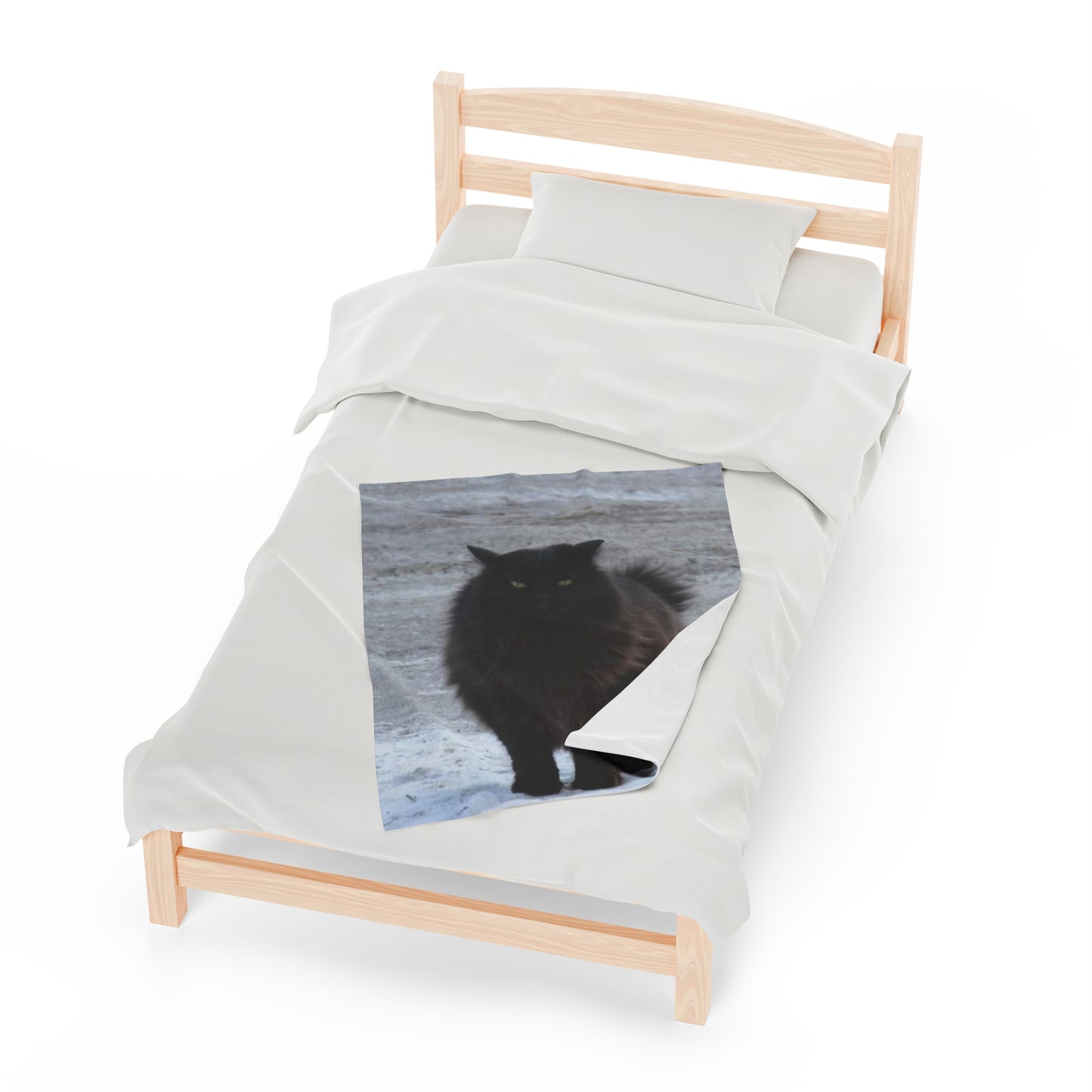 Shadow Kat Velveteen Plush Blanket